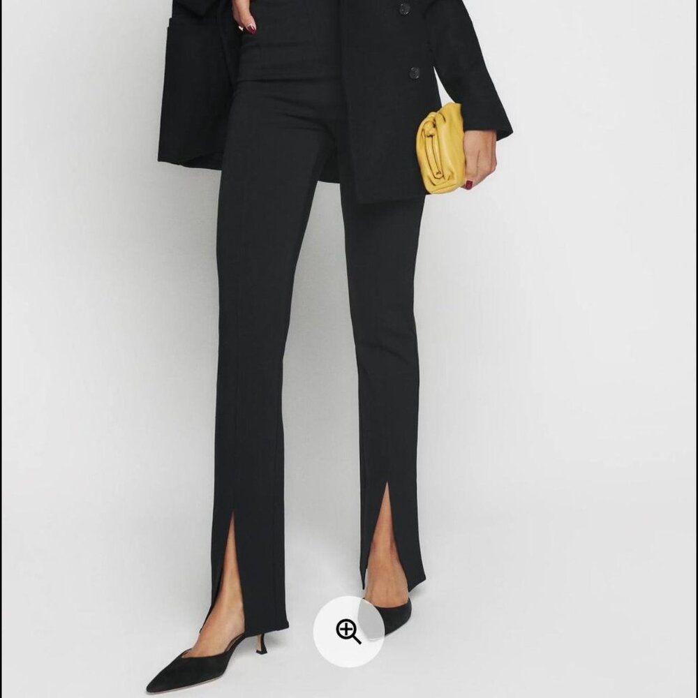 Reformation Black Boot Cut Pants